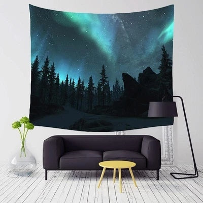 Geometric Abstraction Plush Fabric Tapestry Tarpaulin