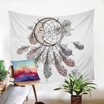 Geometric Abstraction Plush Tapestry - European Classical Style